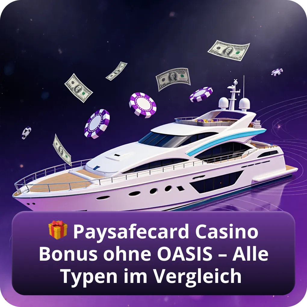 Paysafecard Casino ohne OASIS Bonus Typen Vergleich