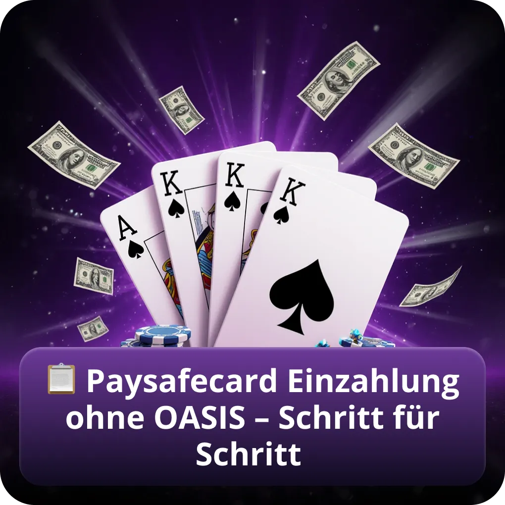 Paysafecard Casino ohne OASIS Einzahlung Schritt für Schritt
